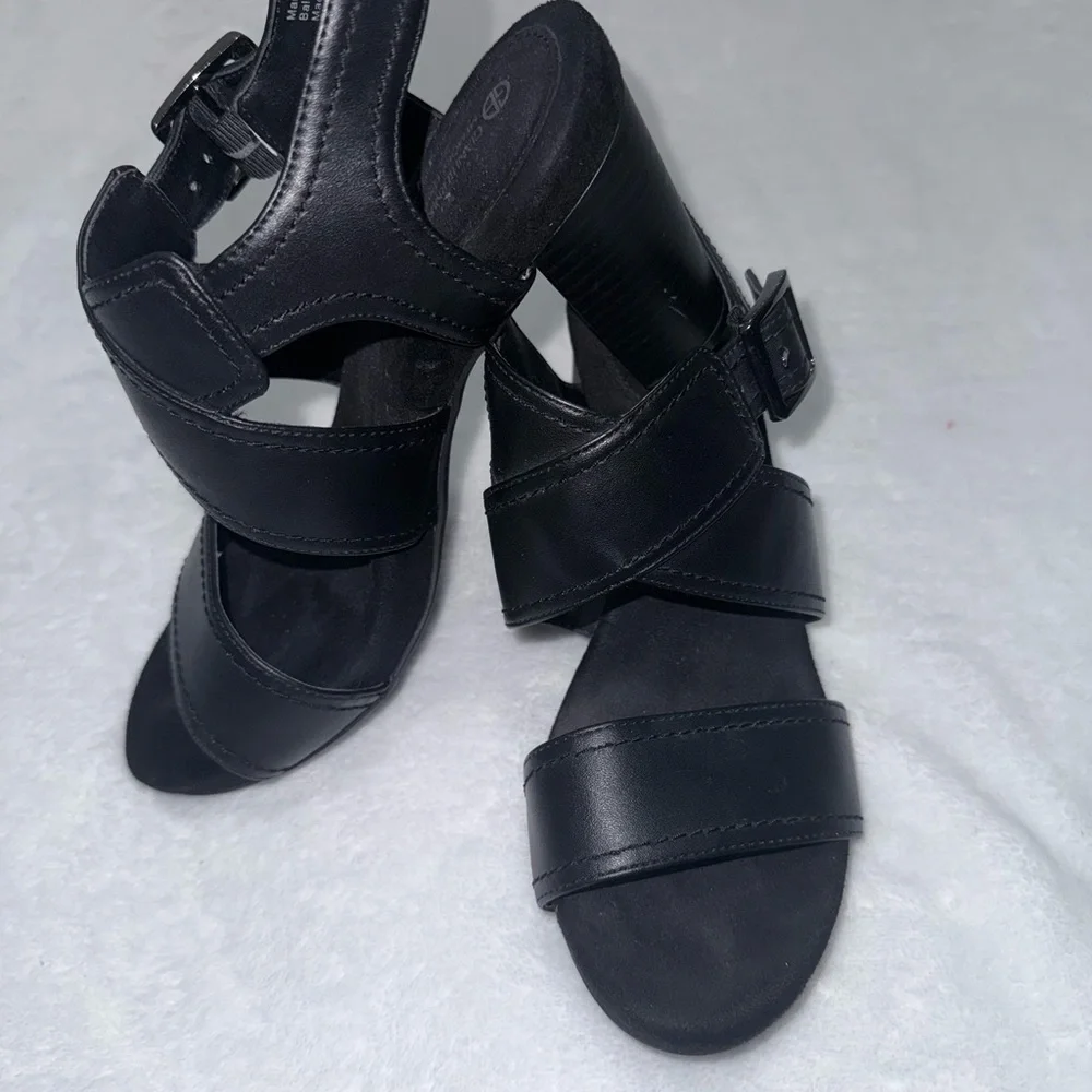 Giani Bernini Black Strappy Heels